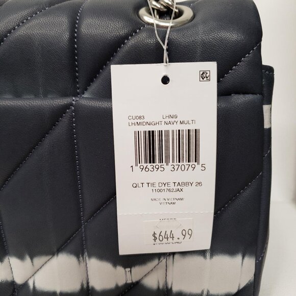 Coach Tabby 26 Tie Dye Metallic Gray Quilted Nappa Leather Bag Lux-206-090225 - Picture 12 of 12